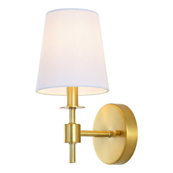Safavieh DALANY, Elegant Iron Wall Sconce Set of 2 - Minimalist Design for Warm Illumination in Any Space Brass SCN4121B-SET2