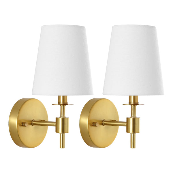 Safavieh Dalany, 7 Inch, Brass, Iron Wall Sconce Set Of 2 - Set of 2 Brass SCN4121B-SET2