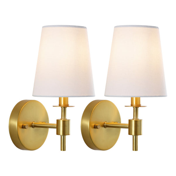 Safavieh Dalany, 7 Inch, Brass, Iron Wall Sconce Set Of 2 - Set of 2 Brass SCN4121B-SET2