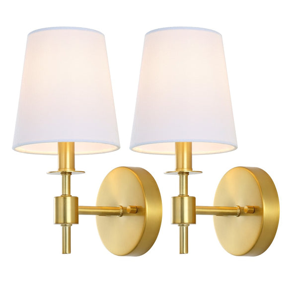 Safavieh Dalany, 7 Inch, Brass, Iron Wall Sconce Set Of 2 - Set of 2 Brass SCN4121B-SET2