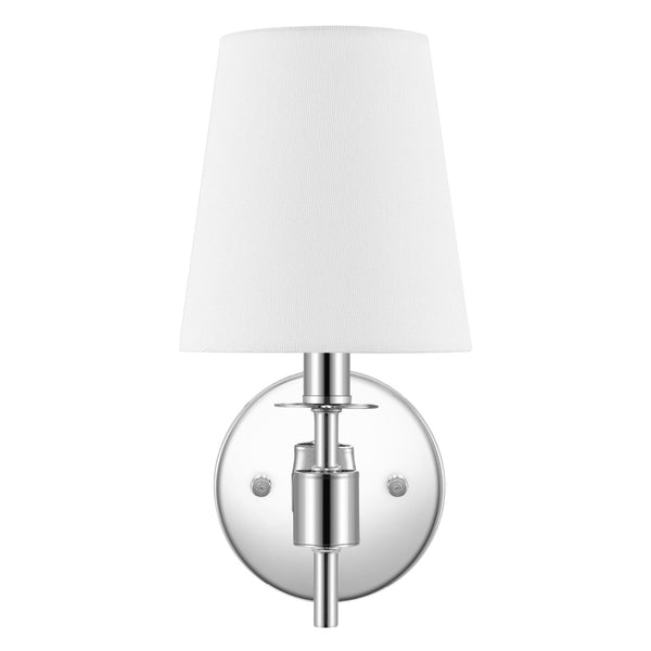 Safavieh DALANY, Elegant Iron Wall Sconce Set of 2 - Minimalist Design for Warm Illumination in Any Space Chrome SCN4121C-SET2