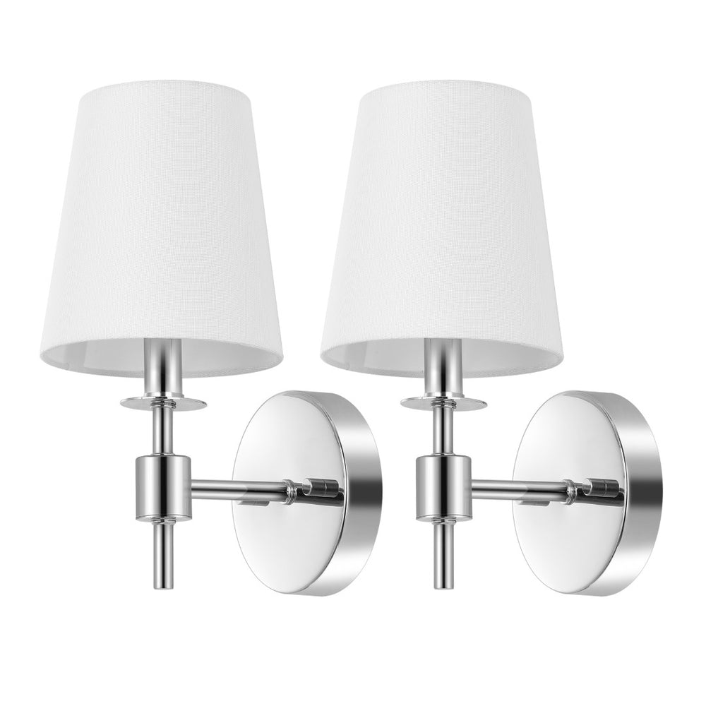 Safavieh Dalany, 7 Inch, Chrome, Iron Wall Sconce Set Of 2 - Set of 2 Chrome SCN4121C-SET2