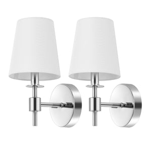Safavieh Dalany, 7 Inch, Chrome, Iron Wall Sconce Set Of 2 - Set of 2 Chrome SCN4121C-SET2