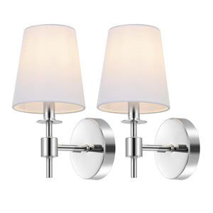 Safavieh Dalany, 7 Inch, Chrome, Iron Wall Sconce Set Of 2 - Set of 2 Chrome SCN4121C-SET2