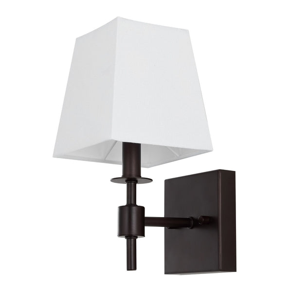 Safavieh CLAUREN, Elegant Black Iron Wall Sconce Set of 2 for Stylish Home Lighting and Ambiance Oil Rub Bronze SCN4122A-SET2