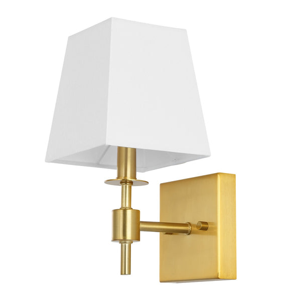 Safavieh Clauren, 7.25 Inch, Brass, Iron Wall Sconce Set Of 2 X23 Brass Gold 7.25" x 5.5" x 11.25"