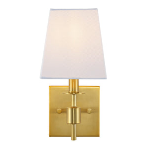 Safavieh Clauren, 7.25 Inch, Brass, Iron Wall Sconce Set Of 2 X23 Brass Gold 7.25" x 5.5" x 11.25"