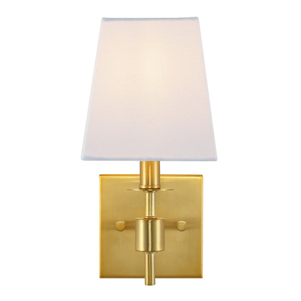 Safavieh Clauren, 7.25 Inch, Brass, Iron Wall Sconce Set Of 2 X23 Brass Gold 7.25" x 5.5" x 11.25"