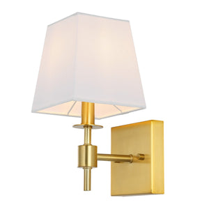 Safavieh Clauren, 7.25 Inch, Brass, Iron Wall Sconce Set Of 2 X23 Brass Gold 7.25" x 5.5" x 11.25"