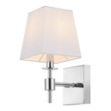 Safavieh Clauren, 7.25 Inch, Chrome, Iron Wall Sconce Set Of 2 X23 Chrome 7.25" x 5.5" x 11.25"