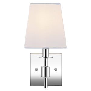 Safavieh Clauren, 7.25 Inch, Chrome, Iron Wall Sconce Set Of 2 X23 Chrome 7.25" x 5.5" x 11.25"