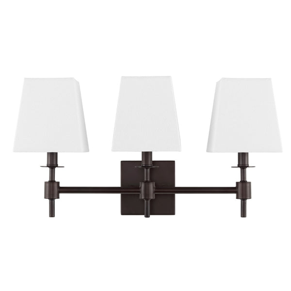 Safavieh Clelia, 3 Light, 22 Inch, Black, Iron Wall Sconce Orb SCN4123A