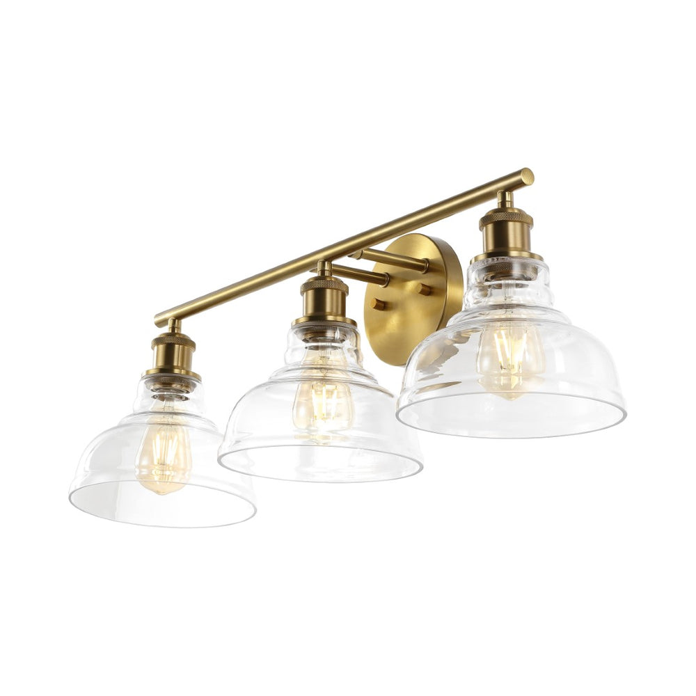 Safavieh Calyna, 3 Light, 28 Inch, Gold, Iron/Glass Wall Sconce SCN4130A