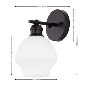 Safavieh SOLYNN, Elegant Set of 2 Modern Wall Sconces for Refined Accent Lighting in Any Interior Space Black / White SCN4131C-SET2