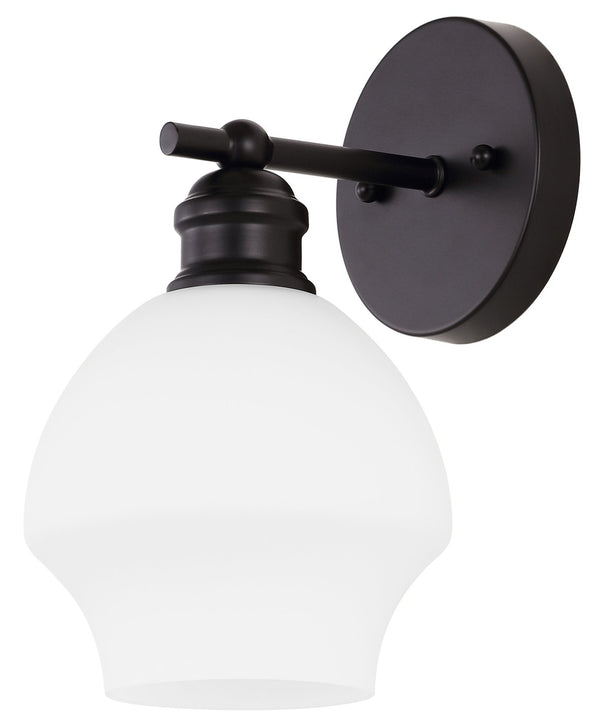 Safavieh SOLYNN, Elegant Set of 2 Modern Wall Sconces for Refined Accent Lighting in Any Interior Space Black / White SCN4131C-SET2