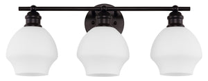 Safavieh MYLSA, Modern Three-Light Wall Sconce for Stylish Illumination in Living Spaces and Hallways Black / White SCN4132C