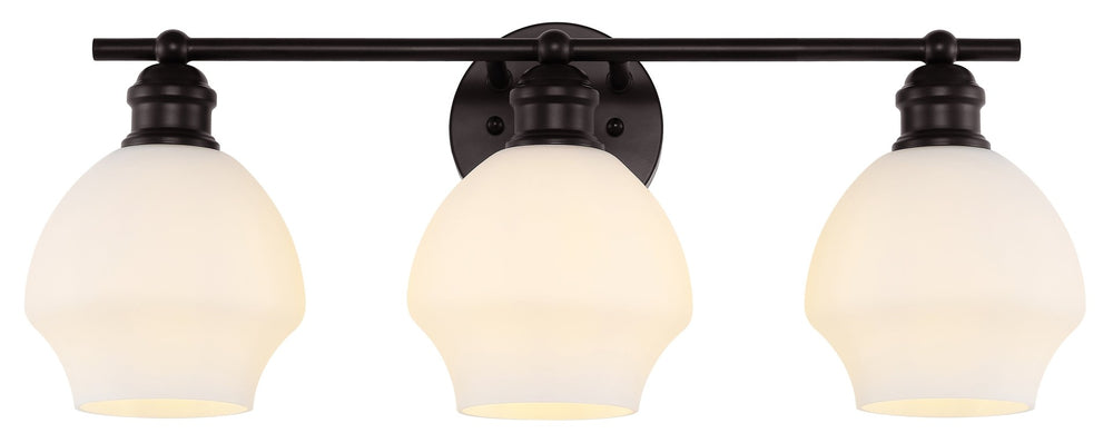 Safavieh MYLSA, Modern Three-Light Wall Sconce for Stylish Illumination in Living Spaces and Hallways Black / White SCN4132C