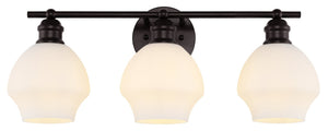 Safavieh MYLSA, Modern Three-Light Wall Sconce for Stylish Illumination in Living Spaces and Hallways Black / White SCN4132C