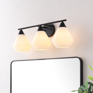 Safavieh AMANI, 3-Light Iron Wall Sconce - Modern Design for Stylish Ambient Lighting in Any Room Black SCN4134C