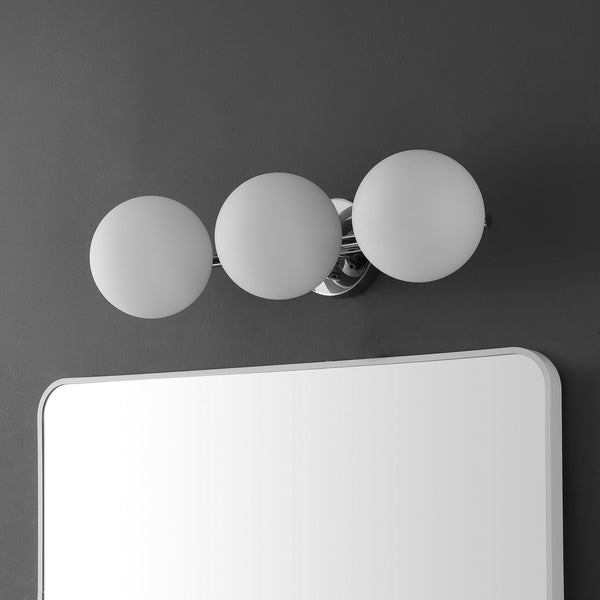 Safavieh Amaoi, 3 Light, 20.5 Inch, Chrome, Iron Wall Sconce SCN4135B