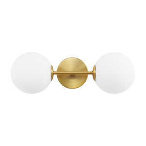 Safavieh HYMN, Elegant 2-Light Wall Sconce in Iron and Glass for Timeless Home Illumination and Style Brass SCN4137A