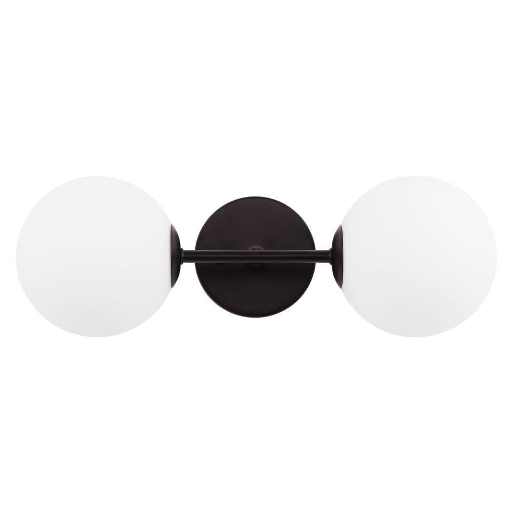 Safavieh HYMN, Elegant 2-Light Wall Sconce in Iron and Glass for Timeless Home Illumination and Style Black SCN4137C