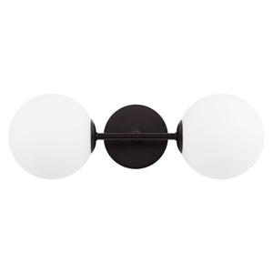 Safavieh HYMN, Elegant 2-Light Wall Sconce in Iron and Glass for Timeless Home Illumination and Style Black SCN4137C