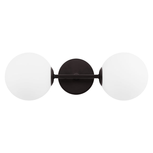 Safavieh HYMN, Elegant 2-Light Wall Sconce in Iron and Glass for Timeless Home Illumination and Style Black SCN4137C