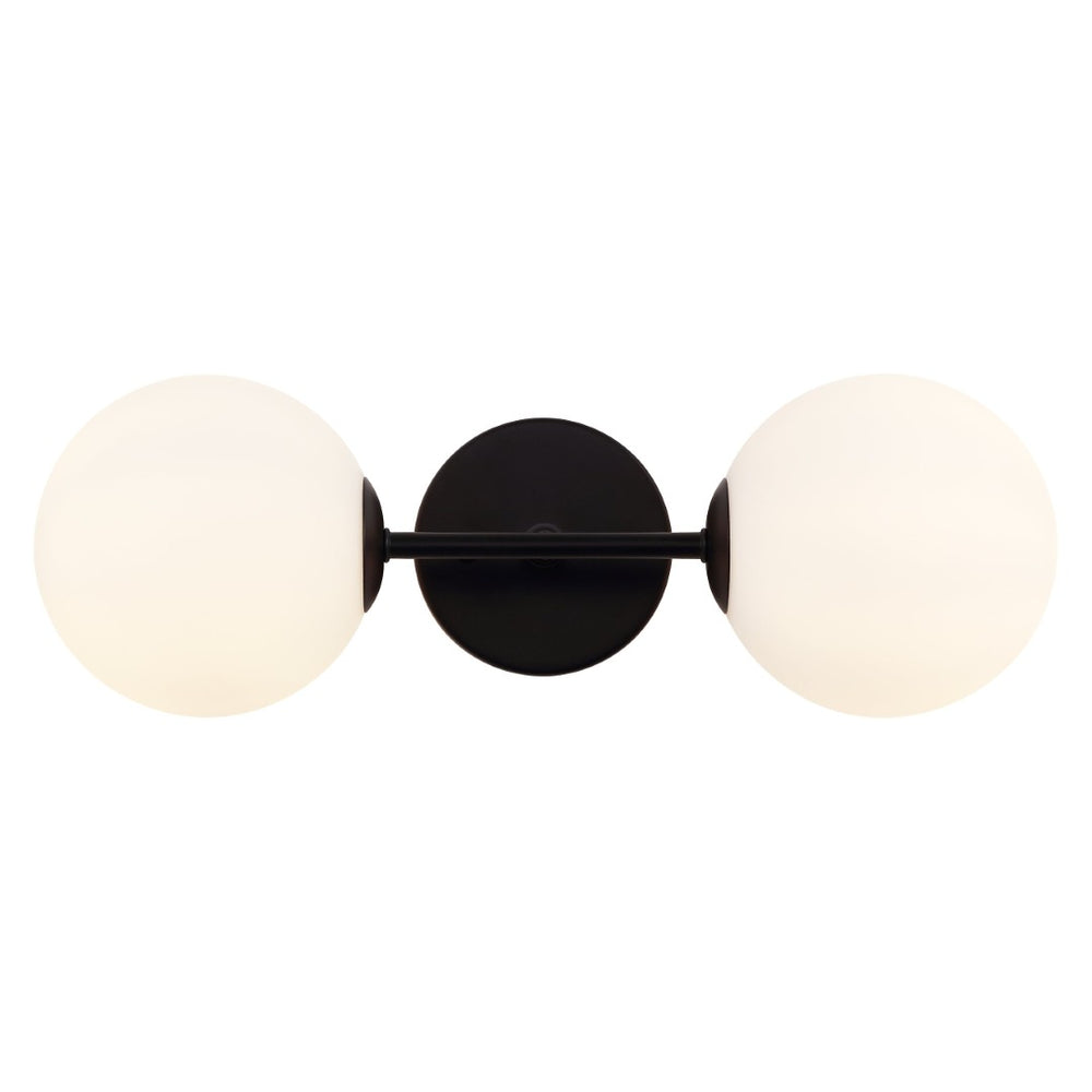 Safavieh HYMN, Elegant 2-Light Wall Sconce in Iron and Glass for Timeless Home Illumination and Style Black SCN4137C