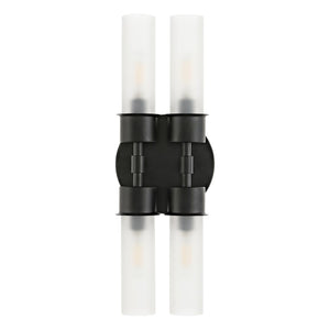 Safavieh Joli, 4 Light, 5.75 Inch, Black, Iron/Glass Wall Sconce Black / Clear SCN4142A