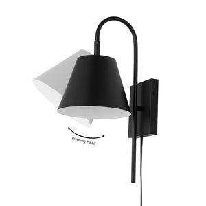 Safavieh Rhoeva 10" Wall Sconce Black SCN4145B