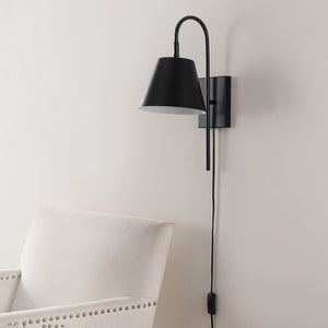 Safavieh Rhoeva 10" Wall Sconce Black SCN4145B