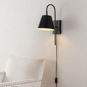 Safavieh Rhoeva 10" Wall Sconce Black SCN4145B