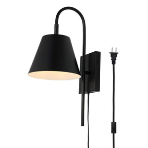 Safavieh Rhoeva 10" Wall Sconce Black SCN4145B