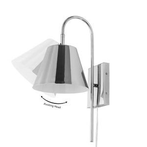 Safavieh Rhoeva 10" Wall Sconce Chrome SCN4145C