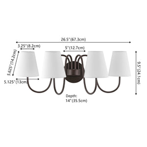 Safavieh RHEA, 4-Light Wall Sconce in Oil Rubbed Bronze - Elegant Metal Design for Modern & Classic Spaces SCN4147A