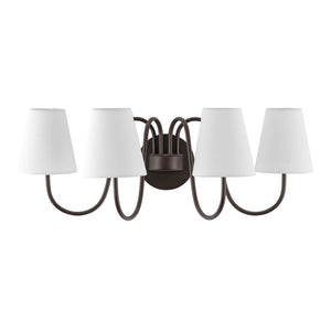 Safavieh RHEA, 4-Light Wall Sconce in Oil Rubbed Bronze - Elegant Metal Design for Modern & Classic Spaces SCN4147A