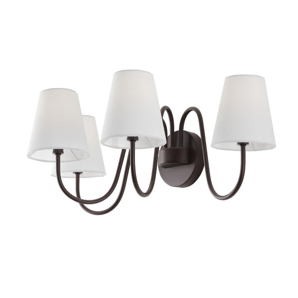 Safavieh RHEA, 4-Light Wall Sconce in Oil Rubbed Bronze - Elegant Metal Design for Modern & Classic Spaces SCN4147A