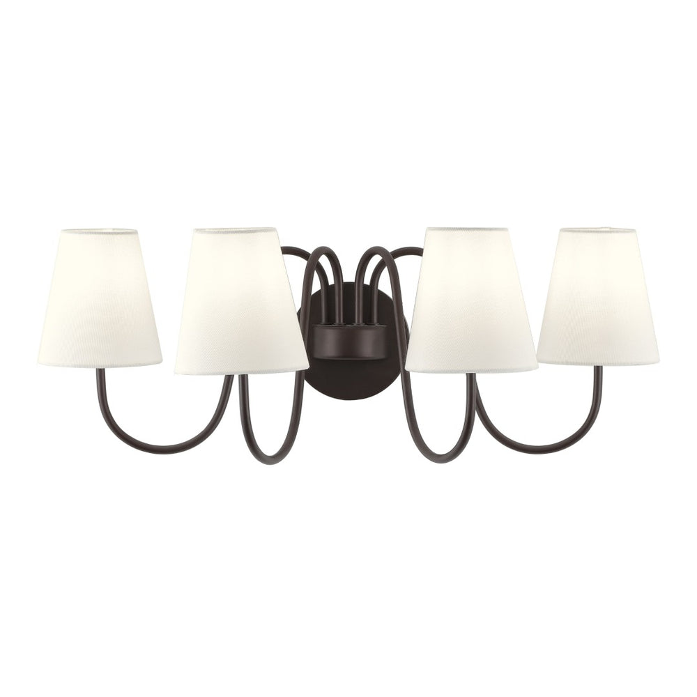 Safavieh RHEA, 4-Light Wall Sconce in Oil Rubbed Bronze - Elegant Metal Design for Modern & Classic Spaces SCN4147A
