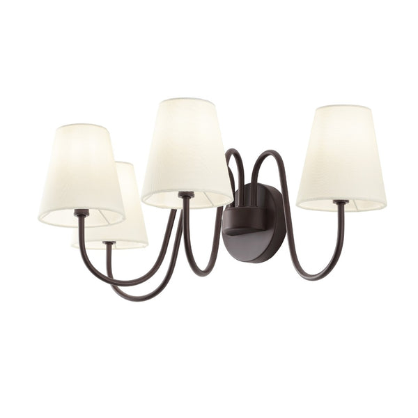 Safavieh RHEA, 4-Light Wall Sconce in Oil Rubbed Bronze - Elegant Metal Design for Modern & Classic Spaces SCN4147A