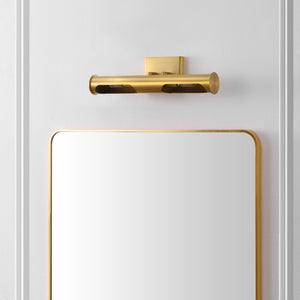 Safavieh ROBYN, 2-Light Wall Sconce in Warm Brass – Modern Minimalist Design for Stylish Home Illumination SCN4148A