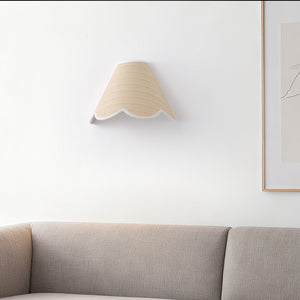 Safavieh Myka, 12-Inch Natural & White Rattan Wall Sconce With Metal Frame — Warm Diffused Light For Living Spaces SCN4153A