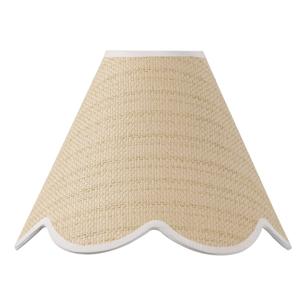 Safavieh Myka, 12-Inch Natural & White Rattan Wall Sconce With Metal Frame — Warm Diffused Light For Living Spaces SCN4153A