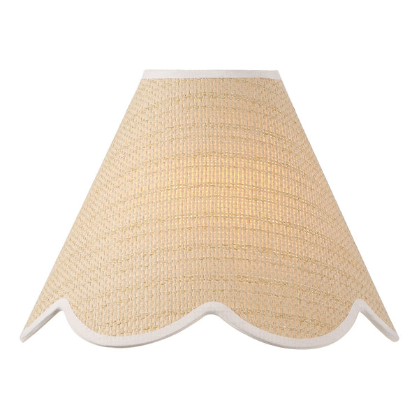 Safavieh Myka, 12-Inch Natural & White Rattan Wall Sconce With Metal Frame — Warm Diffused Light For Living Spaces SCN4153A