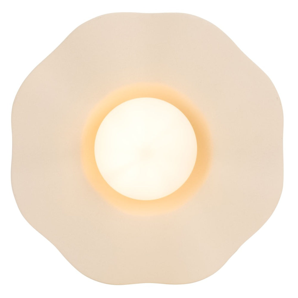 Safavieh RENZA, Elegant 15-Inch Ivory Ceramic Wall Sconce for Ambient Lighting in Any Room Decor Style SCN7000A