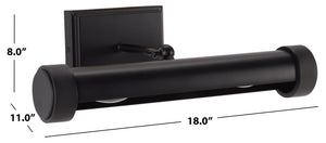 Safavieh Andie, 15 Inch Metal Wall Sconce - Elegant Lighting Fixture For Modern And Classic Decor Styles Black Metal Scn7001a