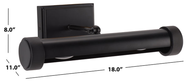 Safavieh Andie, 15 Inch Metal Wall Sconce - Elegant Lighting Fixture For Modern And Classic Decor Styles Black Metal Scn7001a