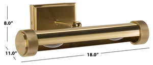 Safavieh Andie, 15 Inch Metal Wall Sconce - Elegant Lighting Fixture For Modern And Classic Decor Styles Brass Metal Scn7001b