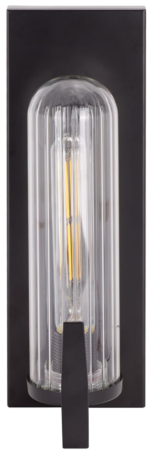 Safavieh Nicola, Elegant Metal/Glass Wall Sconce Set Of 2 - Illuminate Your Home With Timeless Style & Warmth Black Metal Body ,Glass Shade Scn7002a-set2