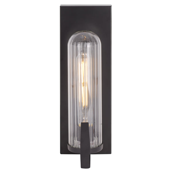 Safavieh Nicola, Elegant Metal/Glass Wall Sconce Set Of 2 - Illuminate Your Home With Timeless Style & Warmth Black Metal Body ,Glass Shade Scn7002a-set2